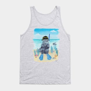 Snorkeling Nautical Newf in the Sea Tank Top